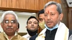 Newly-appointed Uttarakhand BJP state president Madan Kaushik and Uttarakhand CM Tirath Singh Rawat in Dehradun.(ANI) Newly-appointed Uttarakhand BJP state president Madan Kaushik and Uttarakhand CM Tirath Singh Rawat in Dehradun.(ANI)