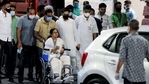 West Bengal chief minister Mamata Banerjee is wheeled out after being discharged from the SSKM Hospital in Kolkata on Friday. (ANI PHOTO). West Bengal chief minister Mamata Banerjee is wheeled out after being discharged from the SSKM Hospital in Kolkata on Friday. (ANI PHOTO).