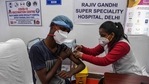 The move comes as India in March entered its second phase of the vaccination drive where it is inoculating the elderly population and people between the age of 45-59 years with certain comorbidities.(AFP) The move comes as India in March entered its second phase of the vaccination drive where it is inoculating the elderly population and people between the age of 45-59 years with certain comorbidities.(AFP)