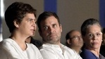 Priyanka Gandhi Vadra, Rahul Gandhi and Sonia Gandhi (File Photo/PTI)