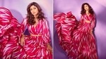 Shilpa Shetty in dabu print skirt and crop top(Instagram/theshilpashetty) Shilpa Shetty in dabu print skirt and crop top(Instagram/theshilpashetty)