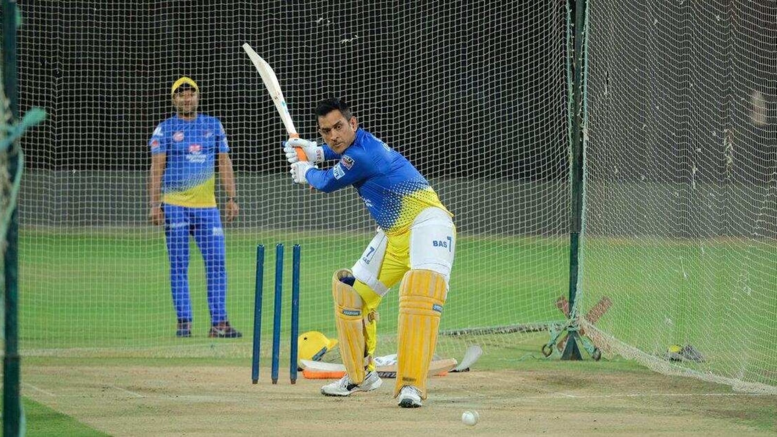 Sixes galore as MS Dhoni hits the nets for CSK ahead of IPL 2021- WATCH