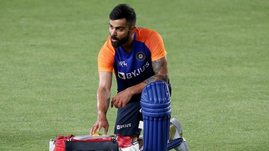 India's captain Virat Kohli attends a practice session ahead of their first Twenty20 International match against England. (REUTERS)