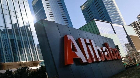 The logo of Alibaba Group is seen at its office in Beijing, China.(Reuters)