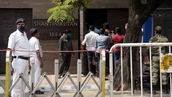 A CBI team arrives at the residence of West Bengal CM Mamata Banerjee's nephew and MP Abhishek Banerjee, in Kolkata. (ANI Photo) A CBI team arrives at the residence of West Bengal CM Mamata Banerjee's nephew and MP Abhishek Banerjee, in Kolkata. (ANI Photo)