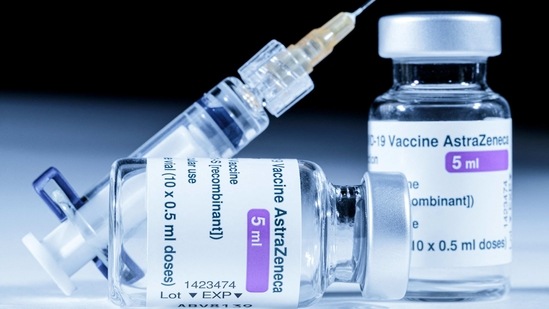 Vials of the AstraZeneca Covid-19 vaccine and a syringe.(AFP)