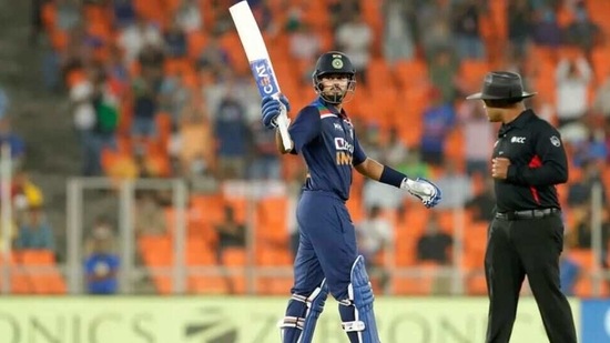 Indian batsman Shreyas Iyer scored his career-best 67 against England in the first in the first T20I in Ahmedabad on Friday. (BCCI)