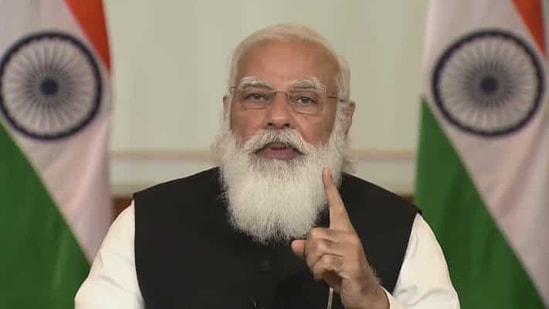 During his address, he urged people to imagine doing yoga beside the gushing river of the mountains in Uttarakhand or detoxing in Kerala.(File photo)