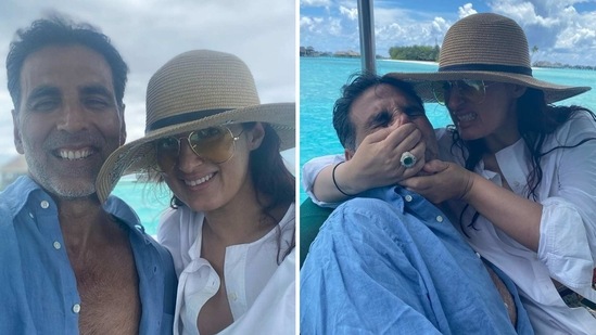 Akshay Kumar and Twinkle Khanna are currently enjoying a beachside holiday.