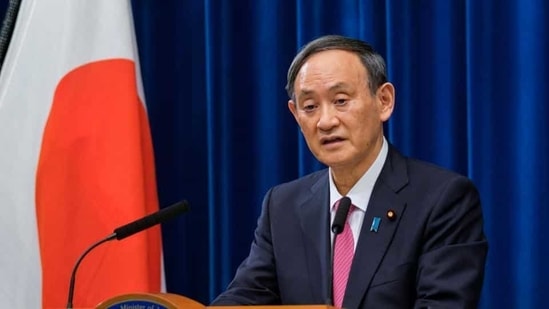 In Tokyo, the Japanese government announced on Friday that Prime Minister Suga will travel to Washington next month for his first face-to-face summit with President Biden.(REUTERS) In Tokyo, the Japanese government announced on Friday that Prime Minister Suga will travel to Washington next month for his first face-to-face summit with President Biden.(REUTERS)
