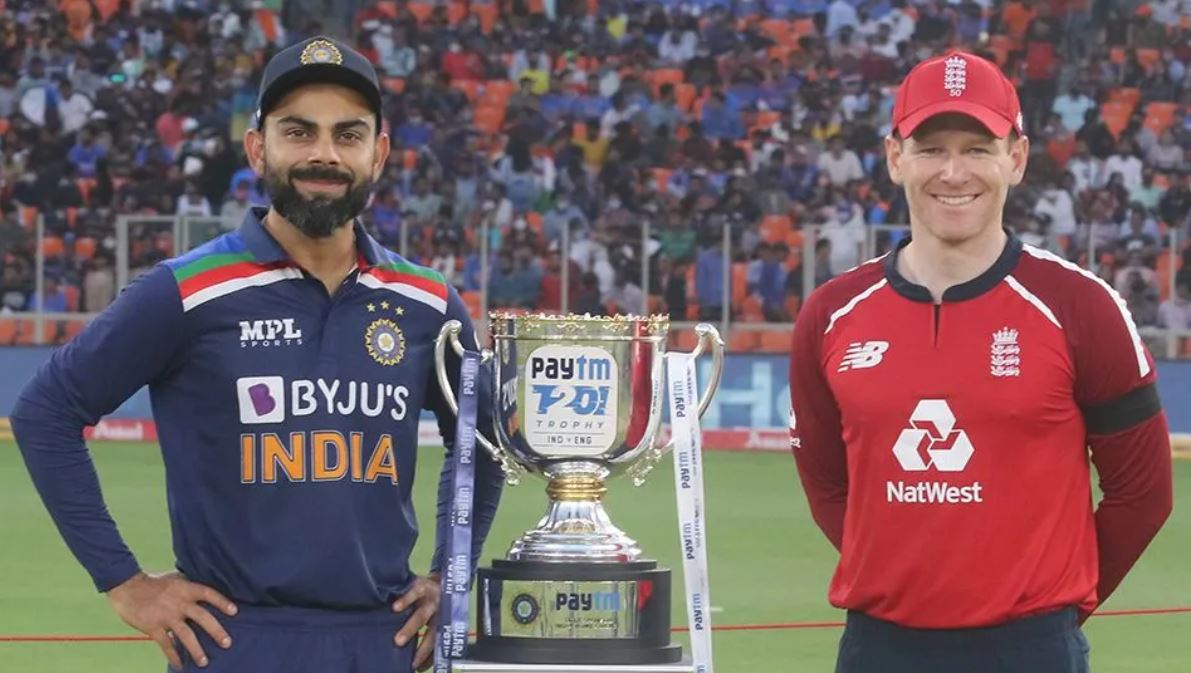 England captain Eoin  Morgan won the toss and opted to bowl against India in the first T20I in Ahmedabad