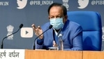 Union health minister Dr. Harsh Vardhan addressing a press conference.(ANI) Union health minister Dr. Harsh Vardhan addressing a press conference.(ANI)