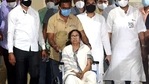 A senior police official had said that the report suggested that the chief minister was standing on the footboard and that something happened because of which the door closed and Mamata Banerjee was injured. (ANI PHOTO).