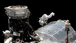 Hopkins and Victor Glover went spacewalking Wednesday to install a high-speed data link outside the International Space Station's European lab and connect cables for an experiment platform awaiting activation for almost a year.(AP) Hopkins and Victor Glover went spacewalking Wednesday to install a high-speed data link outside the International Space Station's European lab and connect cables for an experiment platform awaiting activation for almost a year.(AP)