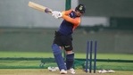 Ishan Kishan in the nets. (BCCI) Ishan Kishan in the nets. (BCCI)