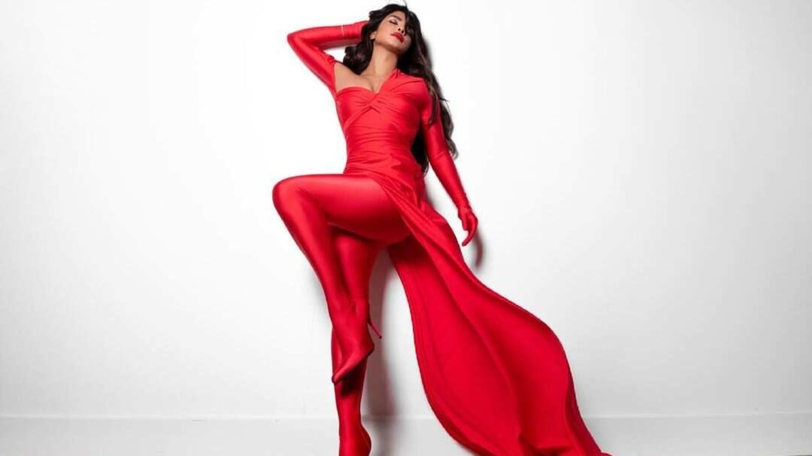 Priyanka Chopra Jonas sizzles in all red Balenciaga for Nick Jonas' Spaceman