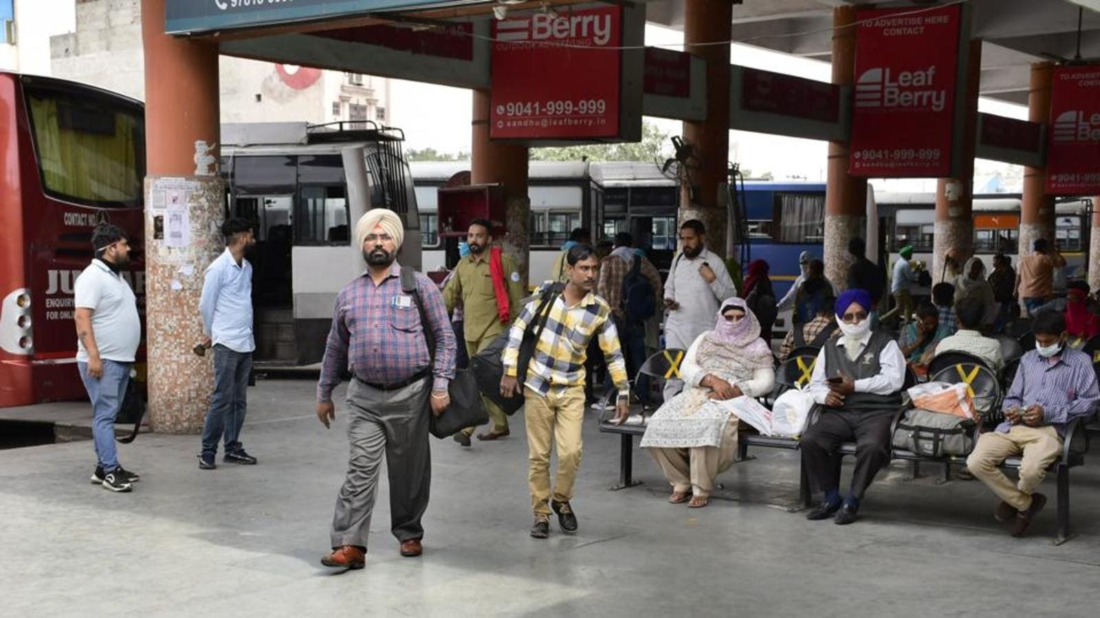 Amid rising Covid cases, Ludhiana bus stand authorities drop guard