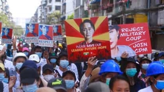 4 Demonstrators Killed As Anti Coup Protests Intensify In Myanmar Hindustan Times