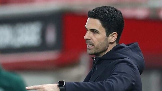 Arsenal manager Mikel Arteta. (REUTERS)