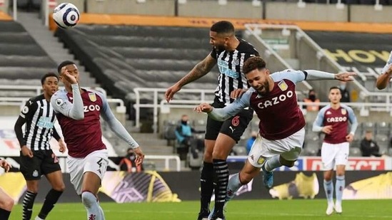 Newcastle United's Jamaal Lascelles in action.(Pool via REUTERS)