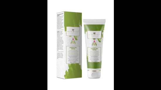 The green tea tatva scrub cleanser by Nourish Mantra The green tea tatva scrub cleanser by Nourish Mantra