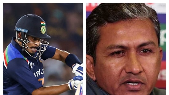 Shreyas Iyer and Sanjay Bangar. (Reuters/PTI) Shreyas Iyer and Sanjay Bangar. (Reuters/PTI)
