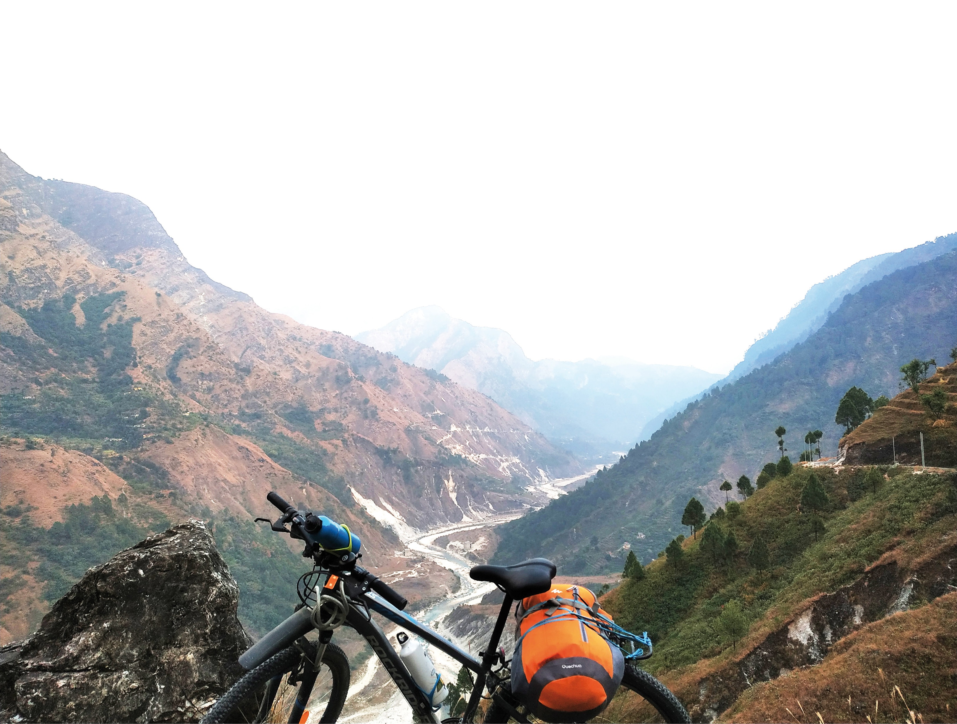 A picture clicked by Indranil during a stopover at Kasauni