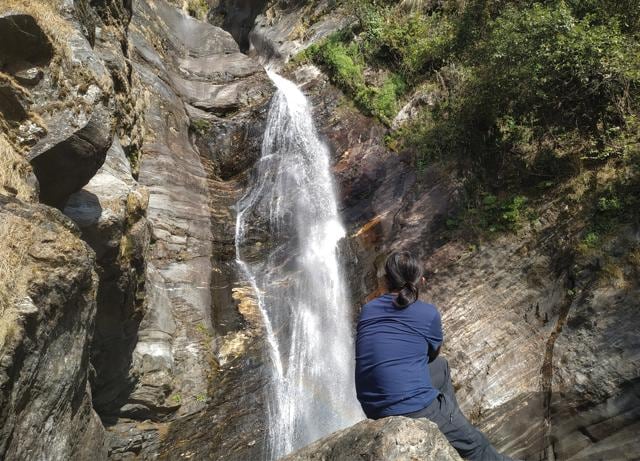 The author at Birthi waterfalls