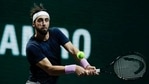 Georgia's Nikoloz Basilashvili plays a shot against Britain's Cameron Norrie in their first round men's singles match of the ABN AMRO world tennis tournament at Ahoy Arena in Rotterdam, Netherlands, Monday, March 1, 2021. (AP Photo/Peter Dejong)(AP) Georgia's Nikoloz Basilashvili plays a shot against Britain's Cameron Norrie in their first round men's singles match of the ABN AMRO world tennis tournament at Ahoy Arena in Rotterdam, Netherlands, Monday, March 1, 2021. (AP Photo/Peter Dejong)(AP)