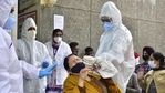 Chief secretary Vini Mahajan also held detailed discussions in the meeting with medical experts and sought their opinion regarding measures required to contain the spread of Covid-19.(HT Photo ) Chief secretary Vini Mahajan also held detailed discussions in the meeting with medical experts and sought their opinion regarding measures required to contain the spread of Covid-19.(HT Photo )