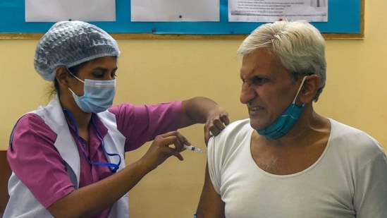 Over 178,000 persons over the age of 60 have received at least one shot of the vaccine since the drive opened for them on March 1, state government data showed. (ANI Photo) Over 178,000 persons over the age of 60 have received at least one shot of the vaccine since the drive opened for them on March 1, state government data showed. (ANI Photo)