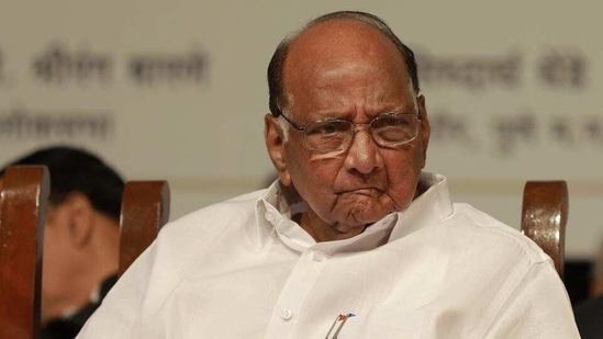 NCP chief Sharad Pawar had earlier intervened and spoken to Maharashtra chief minister Uddhav Thackeray when the BJP led by leader of opposition Devendra Fadnavis sought Vaze's suspension. (HT FILE PHOTO).