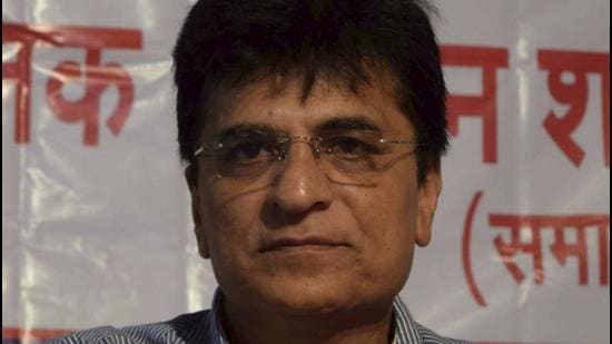 Somaiya also claimed that Mumbai Police Commissioner Param Bir Singh was backing the tainted cop and thus must be sacked. (HT File) Somaiya also claimed that Mumbai Police Commissioner Param Bir Singh was backing the tainted cop and thus must be sacked. (HT File)