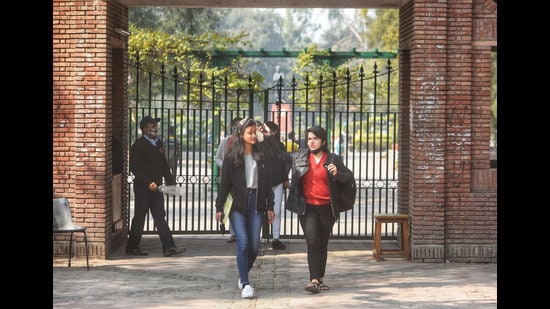 Exam fever has gripped the campus with freshers attempting mock Open Book Examinations. (Photo: Amal KS/HT (Photo for representational purposes only)) Exam fever has gripped the campus with freshers attempting mock Open Book Examinations. (Photo: Amal KS/HT (Photo for representational purposes only))