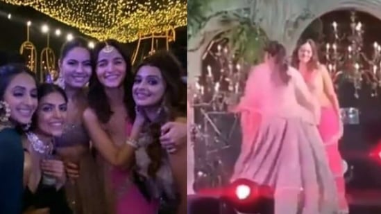 Alia Bhatt at her best friend's wedding in Rajasthan. 