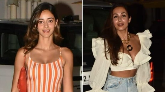 Ananya Panday and Malaika Arora attended Seema Khan's birthday bash last night and looked absolutely stunning. The two divas had picked absolutely different styles of outfits but looked equally mesmerising.(Instagram and Varinder Chawla)