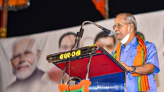 'Metro Man' E Sreedharan will fight the upcoming polls from Palakkad against current MLA Shafi Parambhil (Congress)(PTI File)