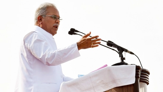 Chief minister of Chhattisgarh Bhupesh Baghel . (PTI) Chief minister of Chhattisgarh Bhupesh Baghel . (PTI)