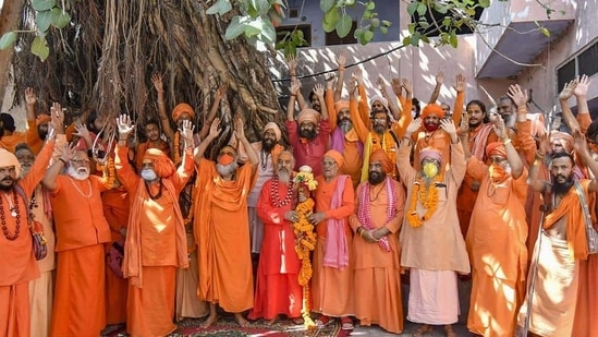 Samiti’s general secretary Swami Jeetendranand Saraswati said serving of the IT notices was akin to humiliation and a conspiracy against seers..(Representational Photo/PTI)