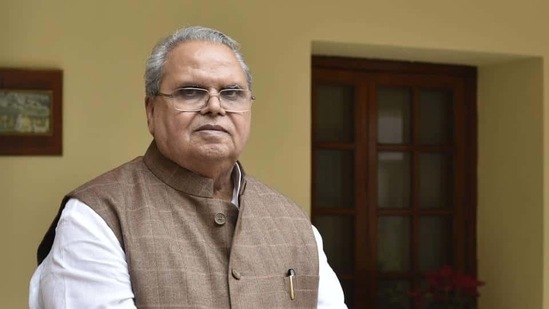 Satya Pal Malik, who has been transferred to and appointed as the Governor of Meghalaya, is seen in this file photo.(Sanjeev Verma/HT Photo)