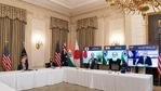 US President Joe Biden attends the first Quad Summit virtually with Prime Minister Narendra Modi, Japanese PM Yoshihide Suga and Australian PM Scott Morrison, in Washington DC on Friday.(Twitter/White House) US President Joe Biden attends the first Quad Summit virtually with Prime Minister Narendra Modi, Japanese PM Yoshihide Suga and Australian PM Scott Morrison, in Washington DC on Friday.(Twitter/White House)