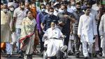 West Bengal chief minister Mamata Banerjee during a rally on Nandigram Diwas, in Kolkata on March 14. (PTI)