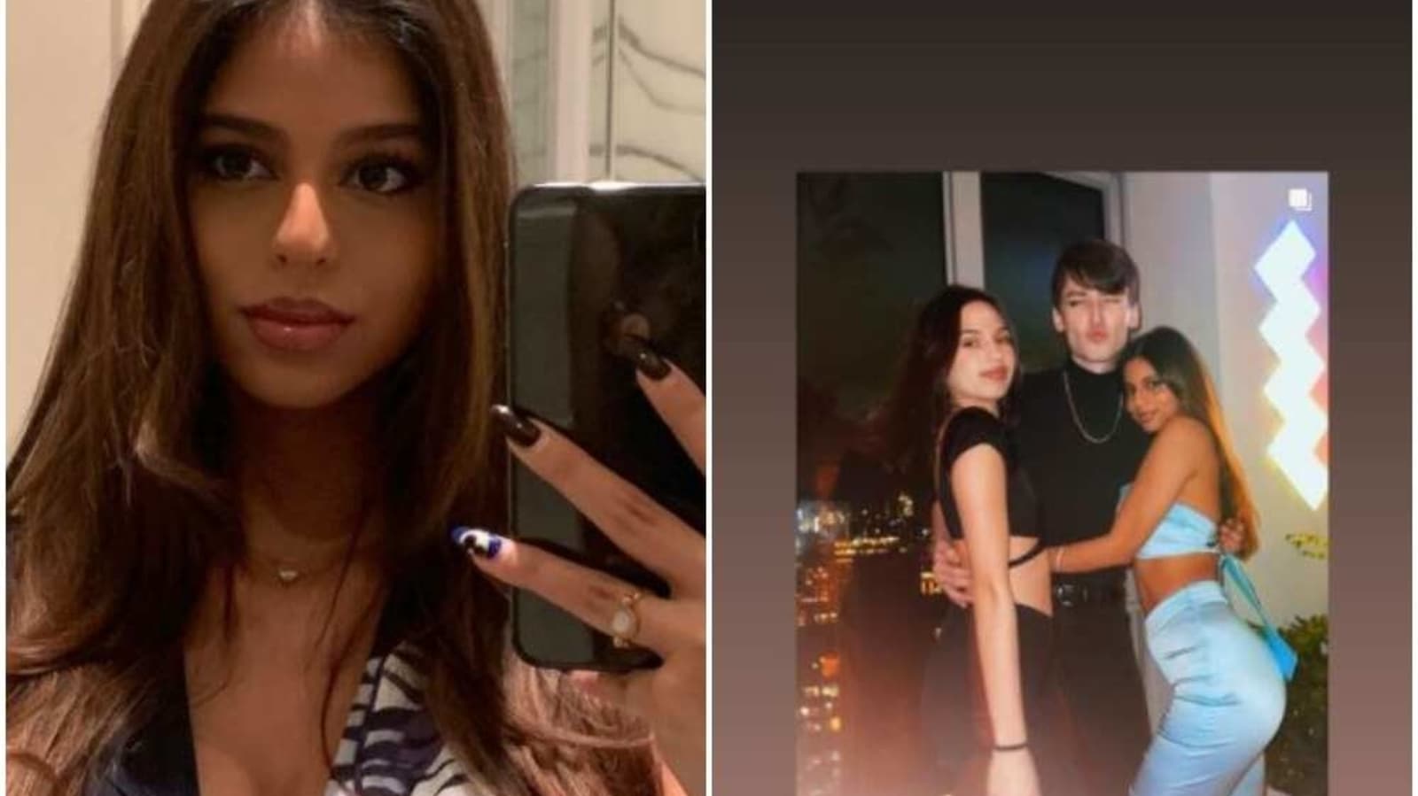 Shah Rukh Khans Daughter Suhana Khan Glams Up In Blue As She Parties With Friends In New York 