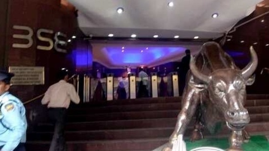 A file photo of the BSE as Sensex soars over 1,800 points; currently at 48,172.85 after Union Budget 2021-22, in Mumbai on Monday. (ANI Photo) A file photo of the BSE as Sensex soars over 1,800 points; currently at 48,172.85 after Union Budget 2021-22, in Mumbai on Monday. (ANI Photo)
