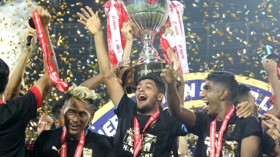 Mumbai City FC players celebrate. ((ANI/ISL)) Mumbai City FC players celebrate. ((ANI/ISL))