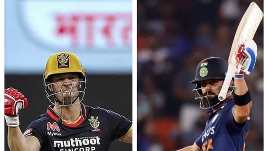 AB de Villiers and Virat Kohli.(File/IPL/Reuters)