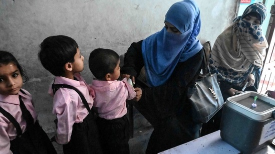 Some say the case for inoculating kids is less pressing, given that their outcomes tend to be so much better. Worldwide, the rollout of vaccines has prioritized older people and others at risk because of their health or occupation. (Representative Image) (AFP) Some say the case for inoculating kids is less pressing, given that their outcomes tend to be so much better. Worldwide, the rollout of vaccines has prioritized older people and others at risk because of their health or occupation. (Representative Image) (AFP)