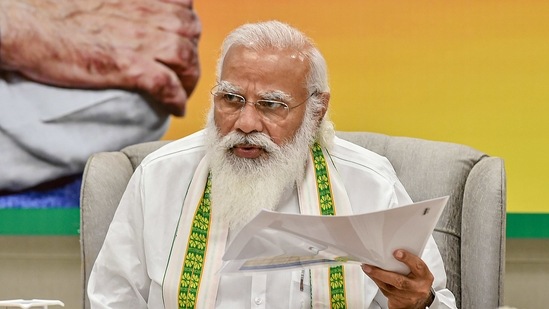 Wednesday’s meeting will be the first such discussion between the PM and the CMs since India launched the world’s largest immunisation drive against the infectious disease on January 16.(PTI Photo) Wednesday’s meeting will be the first such discussion between the PM and the CMs since India launched the world’s largest immunisation drive against the infectious disease on January 16.(PTI Photo)