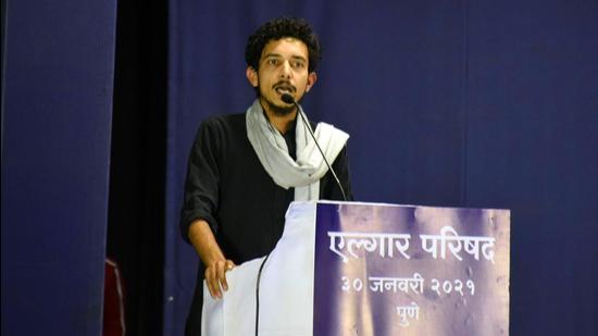 Sharjeel Usmani has been booked for allegedly making a provocative speech at Elgar Parishad in Pune on January 30, 2021. (HT FILE) Sharjeel Usmani has been booked for allegedly making a provocative speech at Elgar Parishad in Pune on January 30, 2021. (HT FILE)