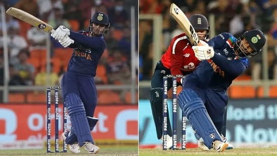 Ishan Kishan (L) and Rishabh Pant during 2nd T20I against England. (BCCI)